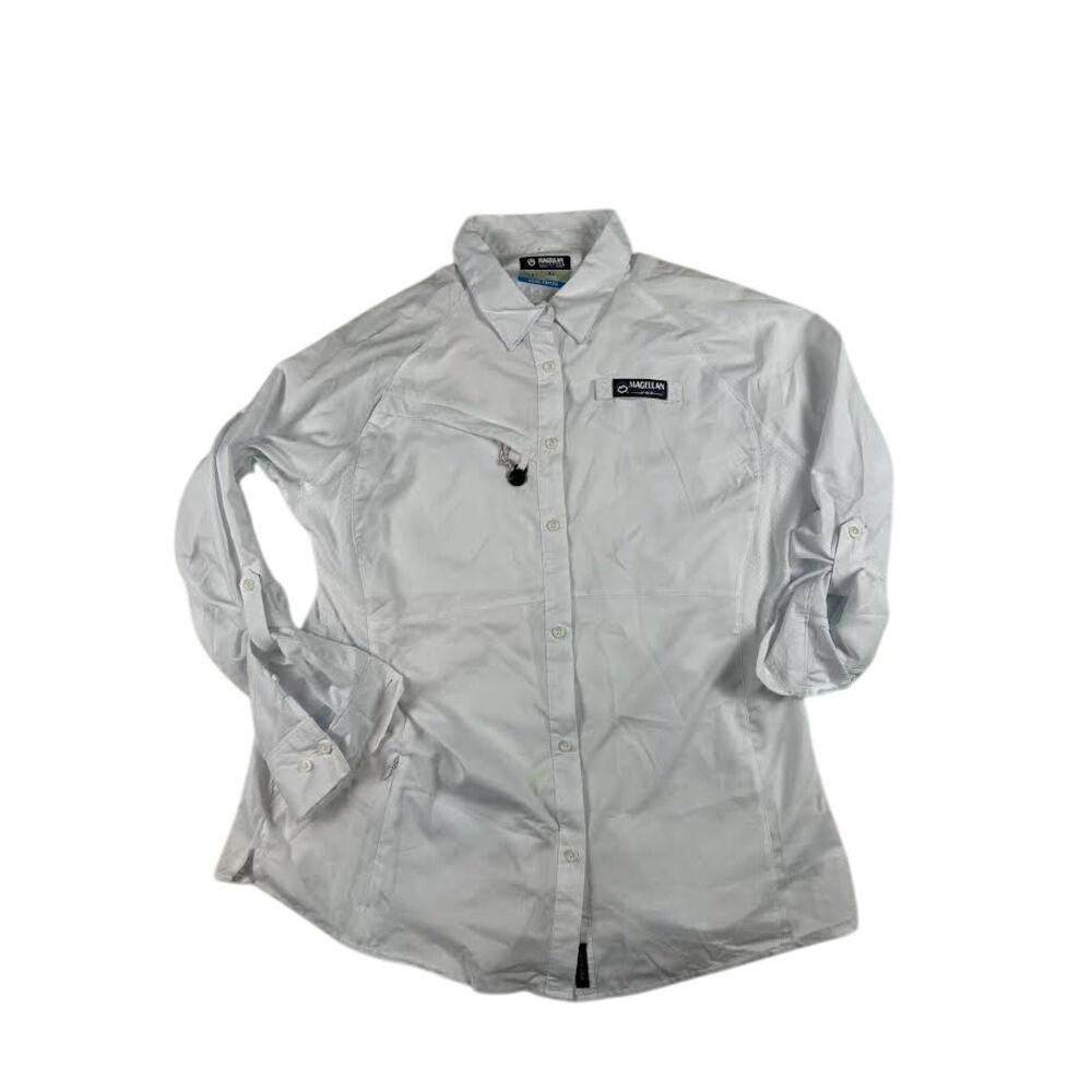 Womens White XL Magellan Outdoor Pro Wear Good Condition D2/38